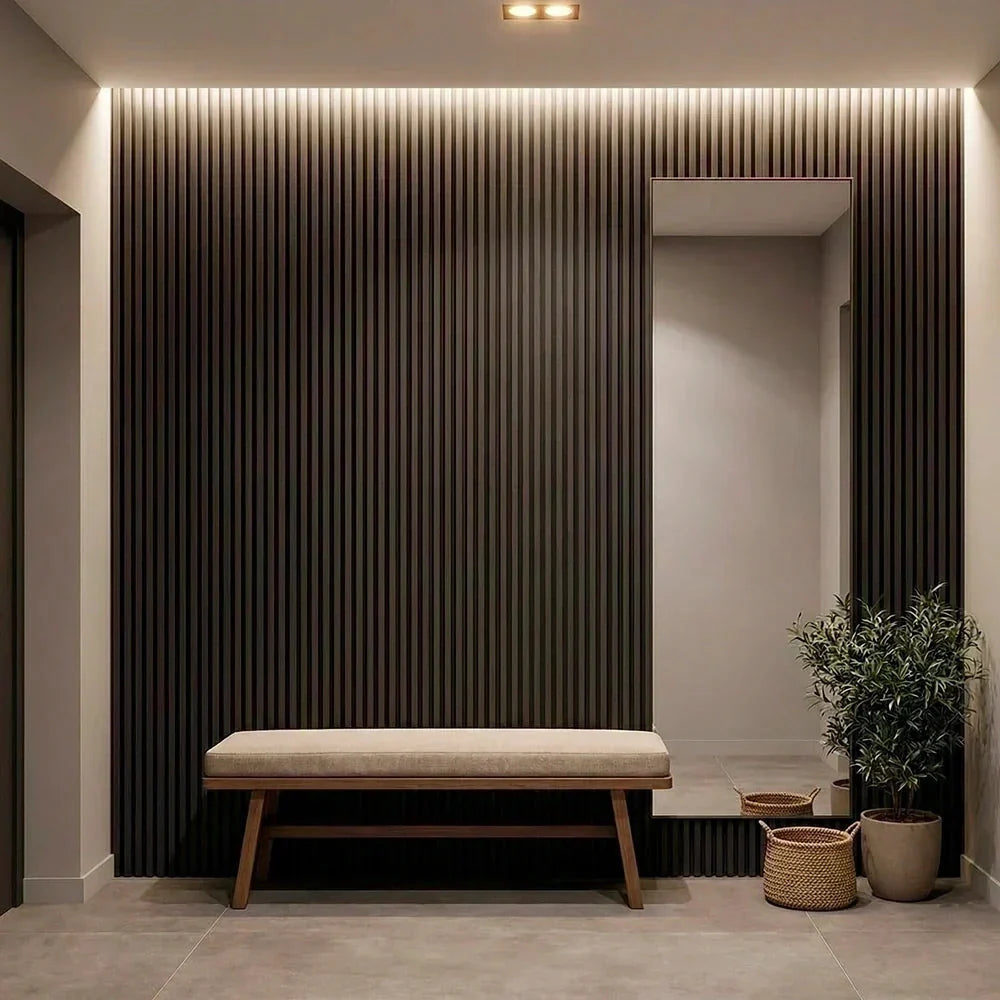 Paneles Acústicos Flexibles de Madera (270 cm × 110 cm)