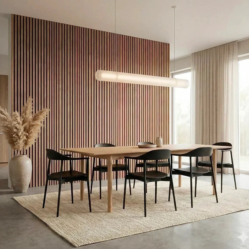 Paneles Acústicos Flexibles de Madera (270 cm × 110 cm)