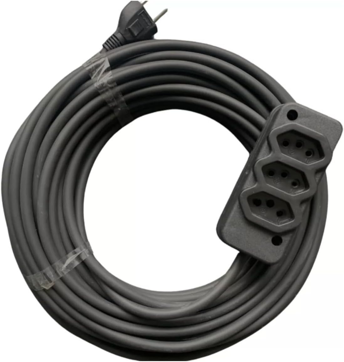 25m Heavy-Duty Extension Cord (10/20A) with 3 Outlets
