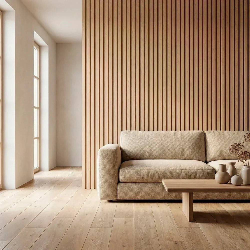 Paneles Acústicos Flexibles de Madera (270 cm × 110 cm)