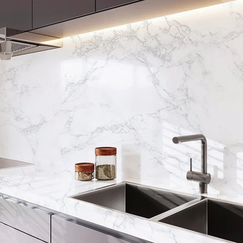Waterproof and Fire-Resistant Marble Effect Wall Sticker – Buy 1, Get 2