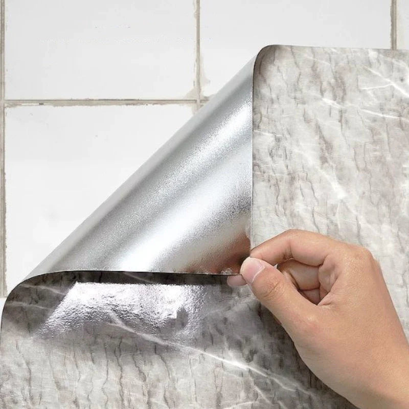 Waterproof and Fire-Resistant Marble Effect Wall Sticker – Buy 1, Get 2