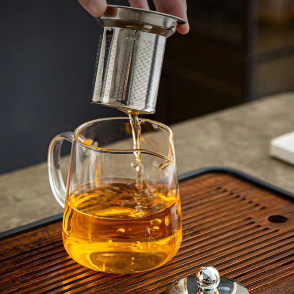 Borosilicate Glass Teapot with Stainless Steel Infuser
