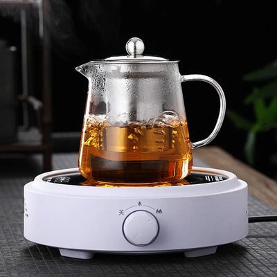 Borosilicate Glass Teapot with Stainless Steel Infuser