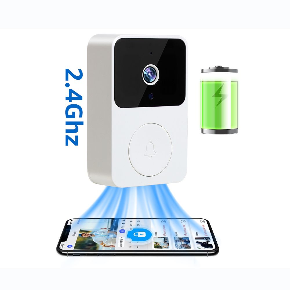 HD Wi-Fi Camera Doorbell – Wireless Smart Home Video Doorbell, Rechargeable