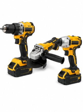 Drill + Angle Grinder + Impact Wrench