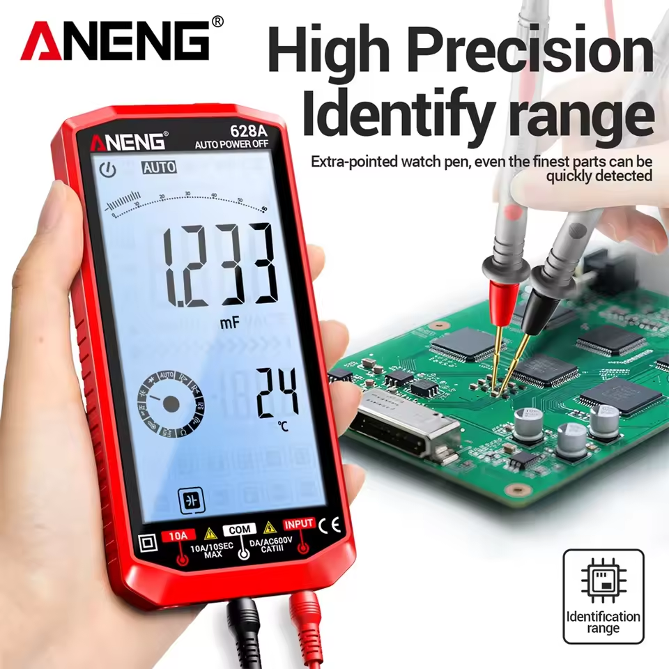ANENG Rechargeable Digital Multimeter 1000V/10A with HD Backlit Display
