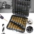 99-Piece Titanium-Coated High-Speed Steel Drill Bit Set