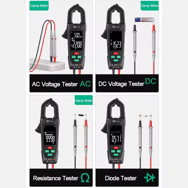 FY385 600A True RMS Digital Clamp Meter with Multimeter