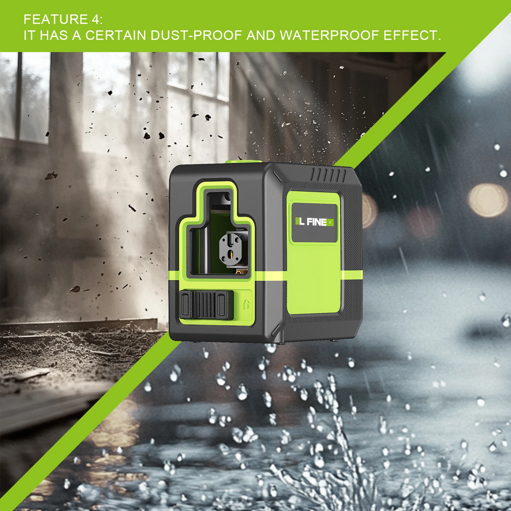 2-Line 360° Self-Leveling Laser Level — Horizontal & Vertical