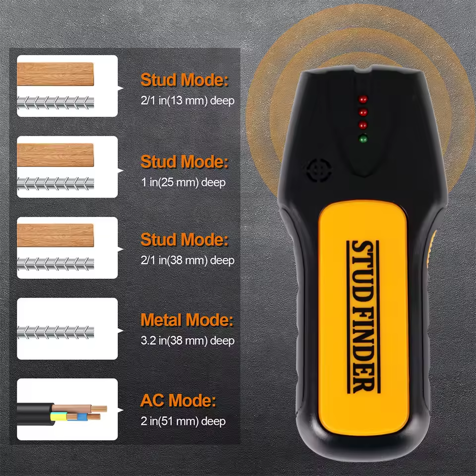 Multifunction Wall Detector with LCD Display & Sound Alert