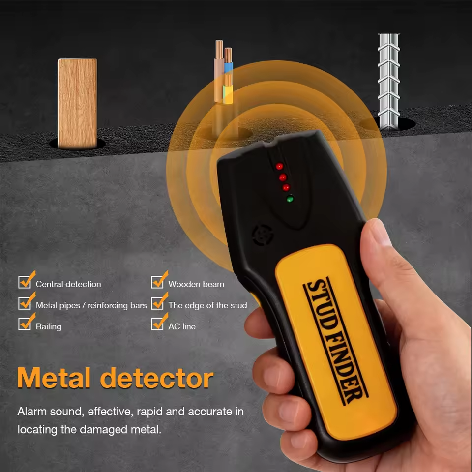 Multifunction Wall Detector with LCD Display & Sound Alert