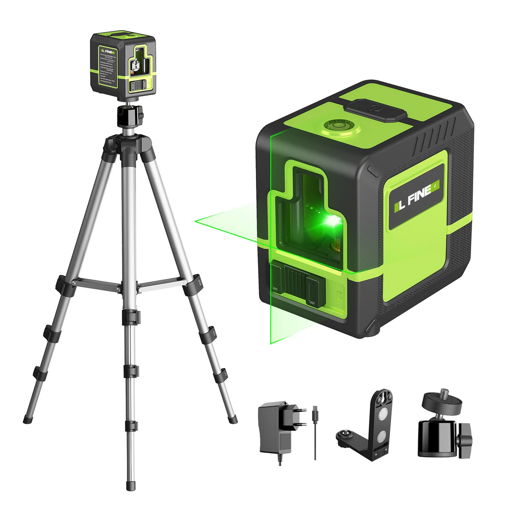 2-Line 360° Self-Leveling Laser Level — Horizontal & Vertical