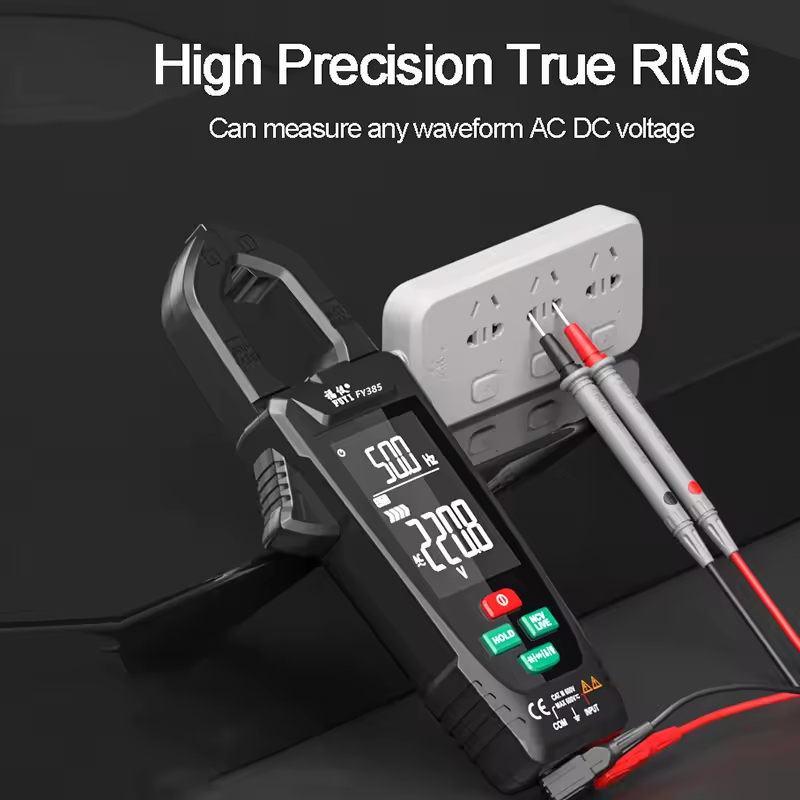 FY385 600A True RMS Digital Clamp Meter with Multimeter