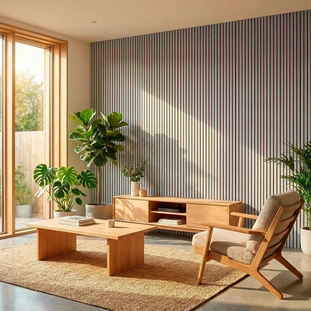 Paneles Acústicos Flexibles de Madera (270 cm × 110 cm)