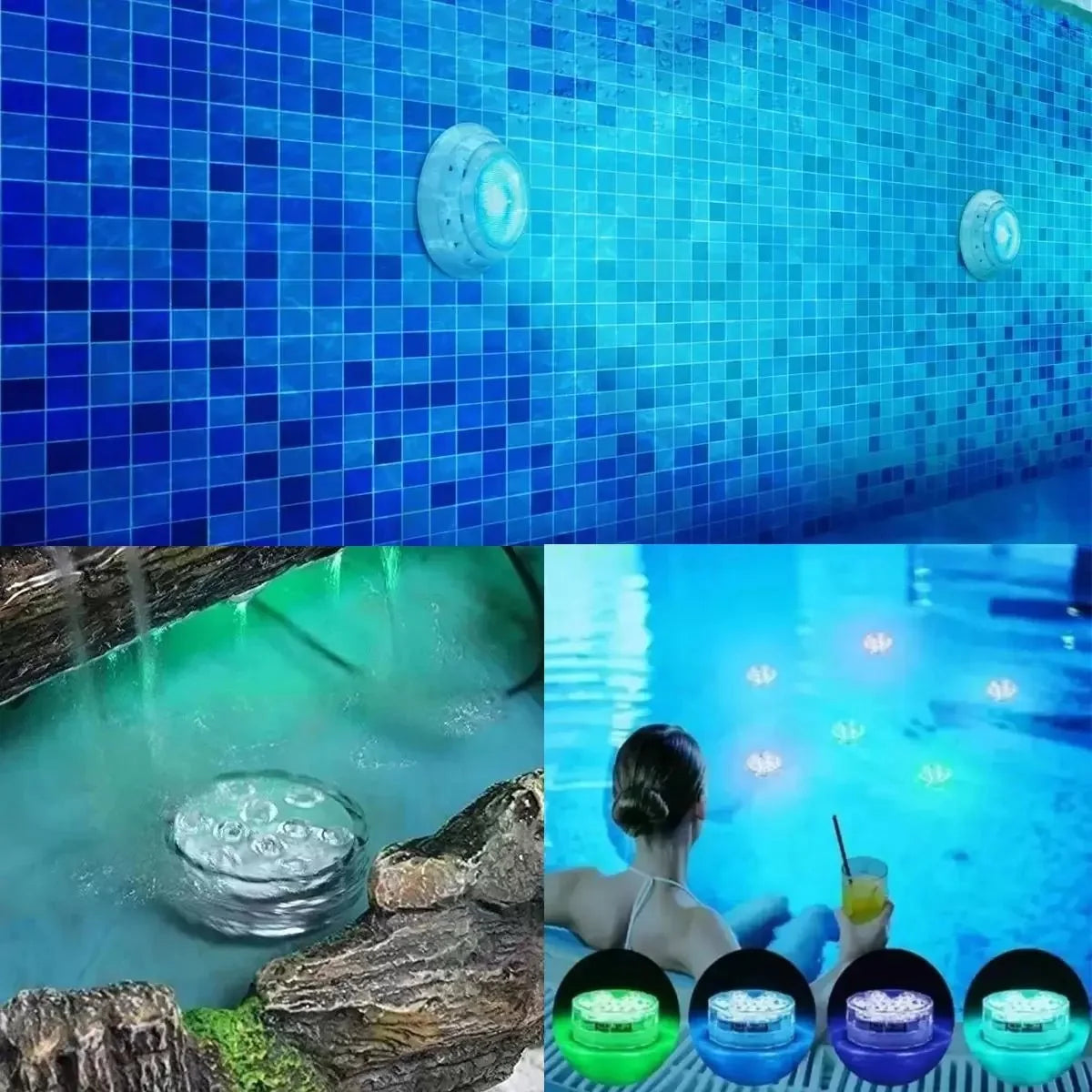 RGB Pool Light Set | Wireless with Remote Control